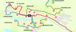Nya busstrafiken: Linjerna har gjorts om ännu en gång