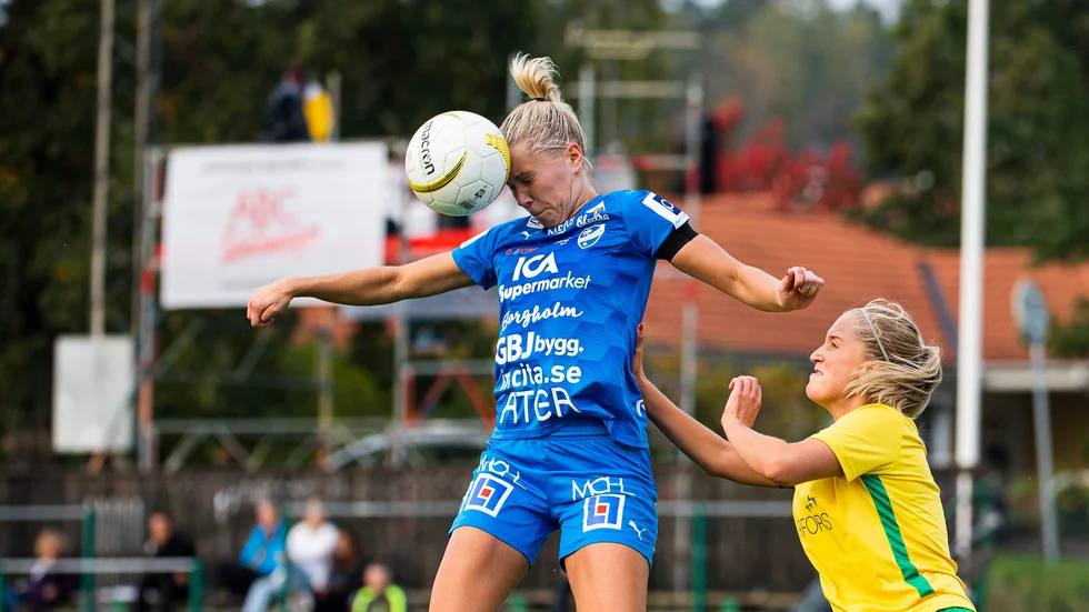 Mimmi Asperot gjorde 21 framträdanden och tre mål i allsvenskan med Kungsbacka 2019.