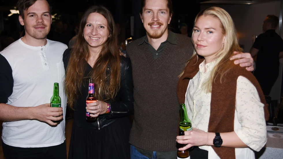Josefina Strandborg, Simon Rantapää, Carolina Ahlberg och Erik Sira.