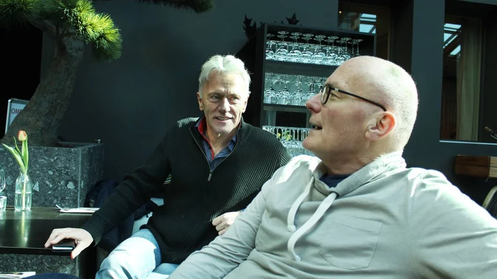 Bestämt! Det gick snabbt när Reidar Svedahl (L) och Dieter Bächle bestämde att de skulle samarbeta.