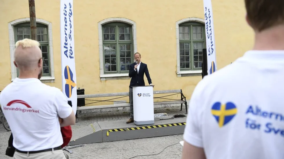 Det är denna logga "Återvandringsverket" tvisten handlar om.