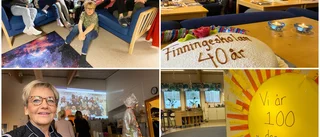 Kramar och tårta när Finningeskolan firar 40 år – Adam i klass 3: "Alla i klassen är vänner"