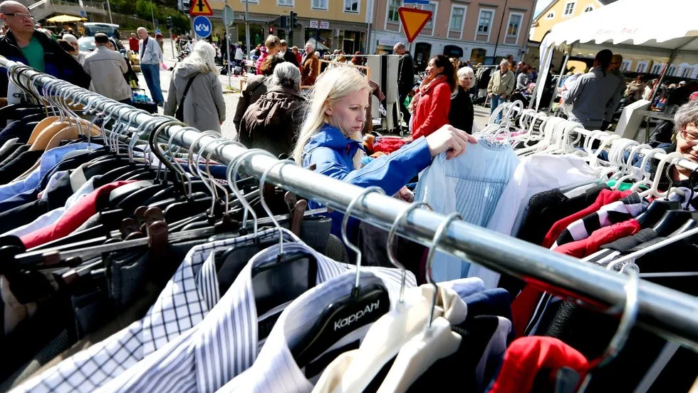 Bild från loppis på gamla torget i Norrköping, 2015.