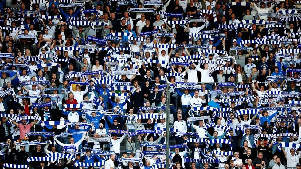 Publikstödet var tungt från Curva Nordahl.