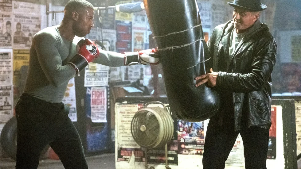 Michal B Jordan och Sylvester Stallone i ”Creed 2”.
