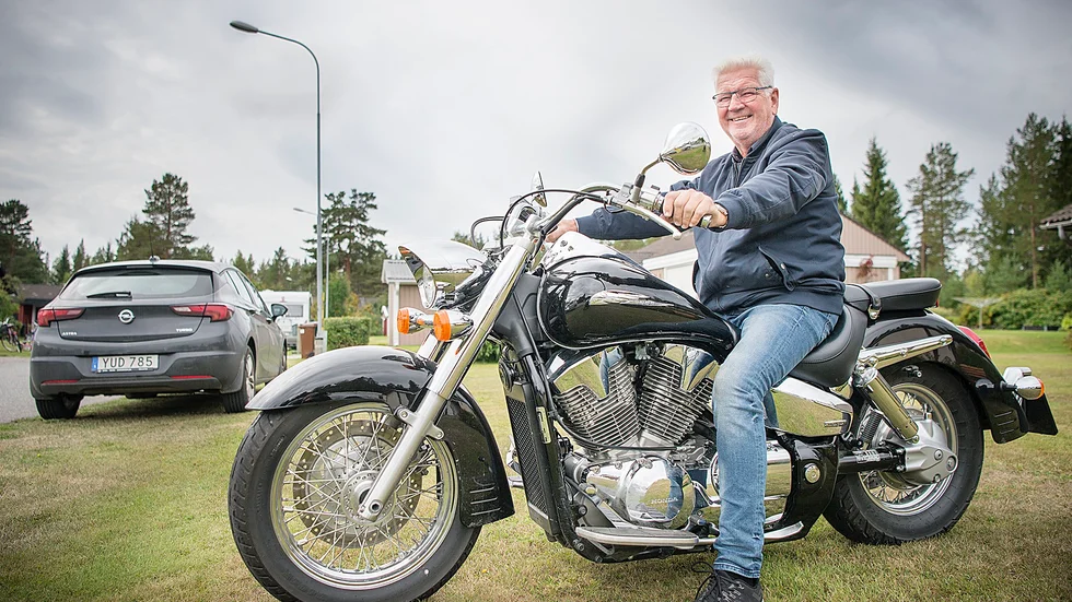 Leif Ronneklev kör gärna med sin motorcykel, en Honda 1300 av årsmodell 2013