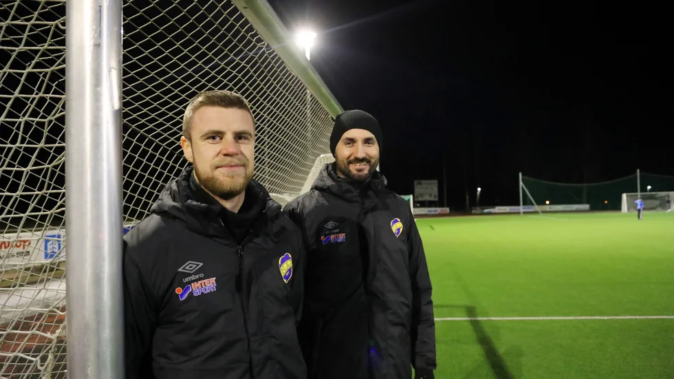 Tränarparet Jesper Beurling och Dinko Felic fick äntligen med sig en seger på försäsongen.