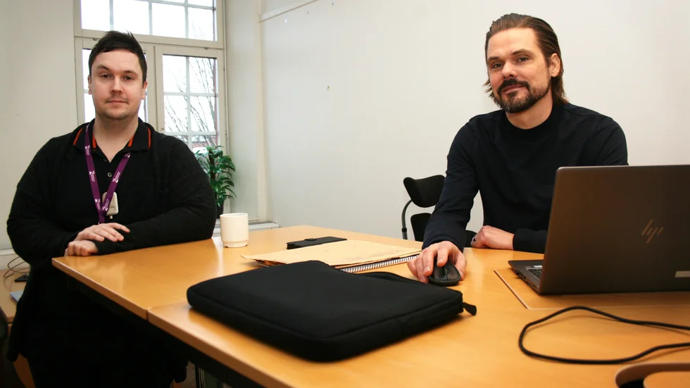Teamledaren Simon Brunner och kvalitetschefen Pierre Jansson är fast beslutna om att stoppa bidragsfusket.