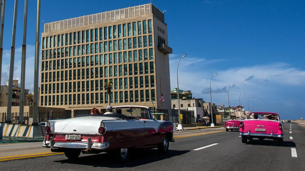 USA:s ambassad i Havanna. Arkivbild.