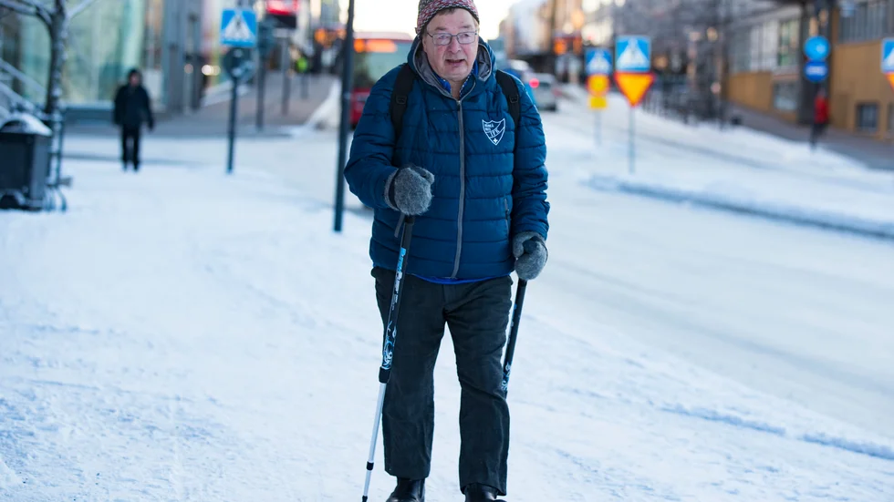 Nu kan Kent Höglund åter ta sin dagliga milslånga promenad. 