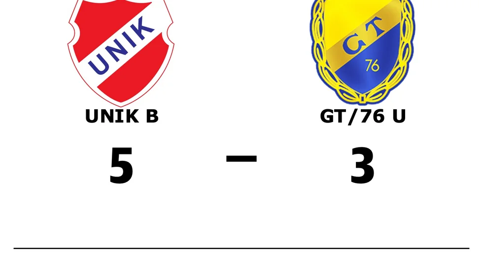 UNIK B vann mot GT/76 U