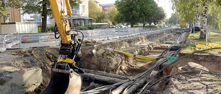 Trafikkaoset i centrala Skellefteå