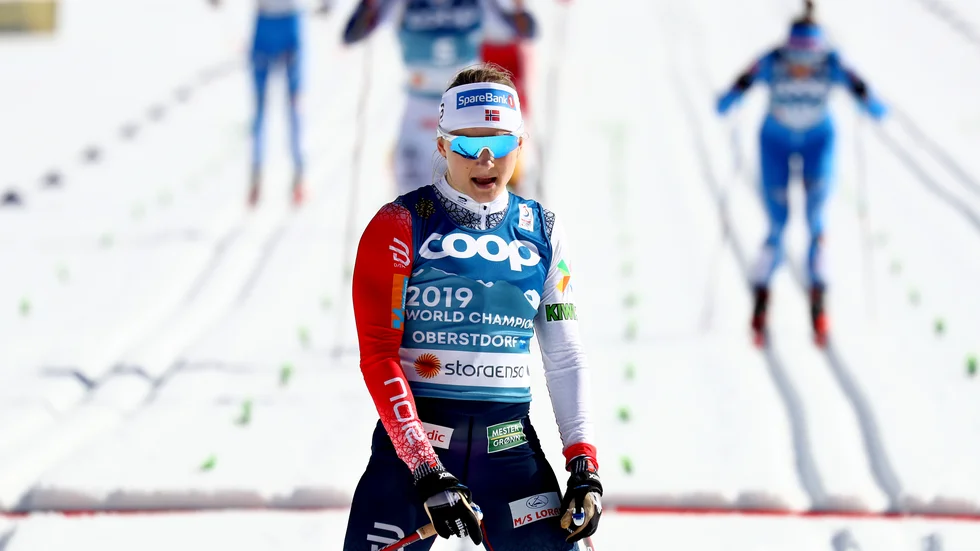 Norska silvermedaljören Maiken Caspersen Falla.