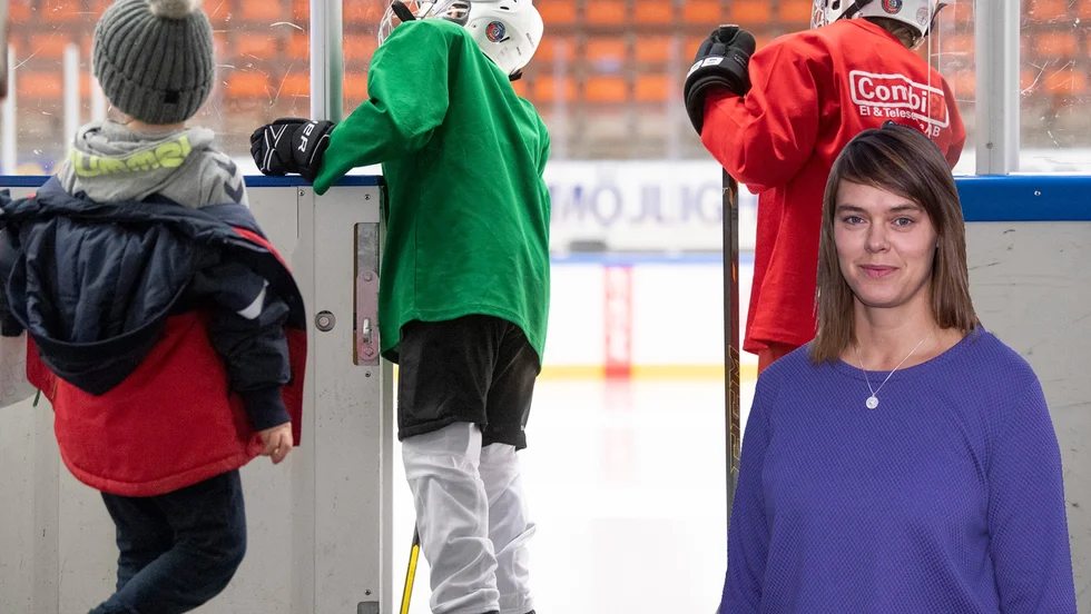 Krönikören skriver om att se en hockeymatch på distans.