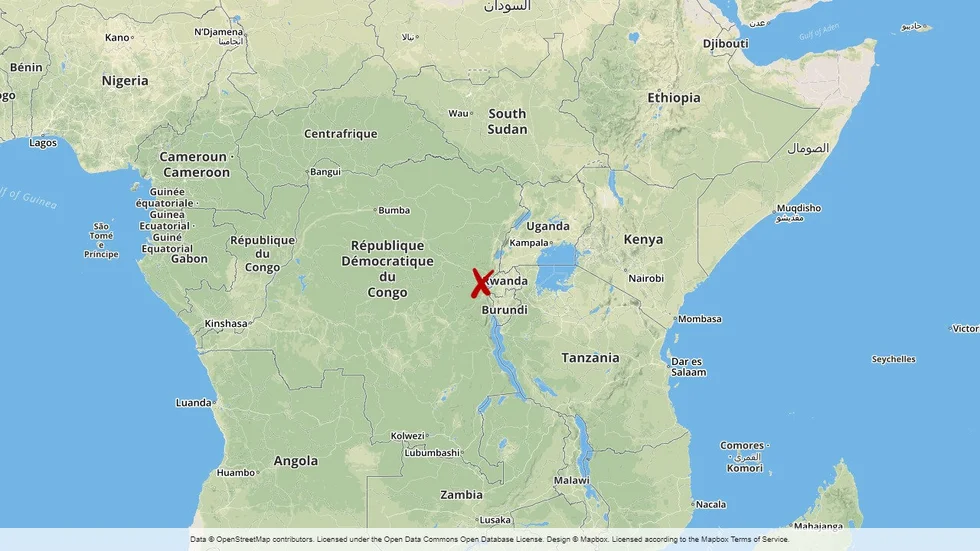 Attacken mot FN-kolonnen skedde i Goma i östra Kongo-Kinshasa.