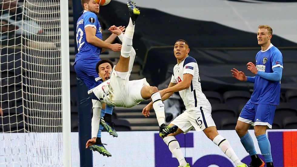 Tottenhams Dele Alli bjöd på en delikat fullträff i segern mot Wolfsberger.