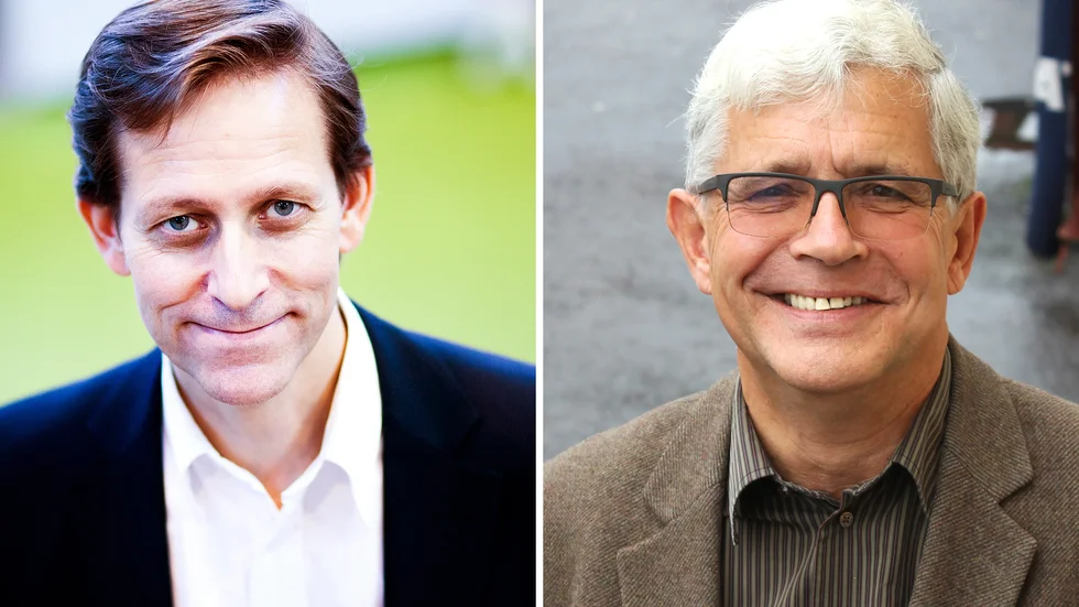 Thomas Karlsson, vd Sörmlandsfonden, och Rolf Lydahl, affärsängel i Sörmlandsfondens nätverk.