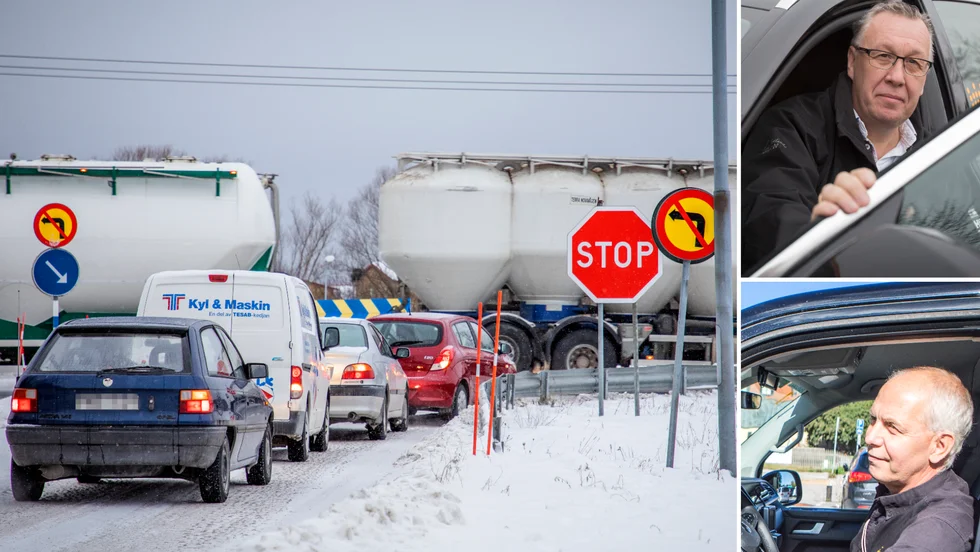 Linds-utfarten upplevs, trots insatser, som otrygg av många, däribland Peter Melander (nere till höger). Men trafikvettet är ett större problem, tycker Peder Althin.