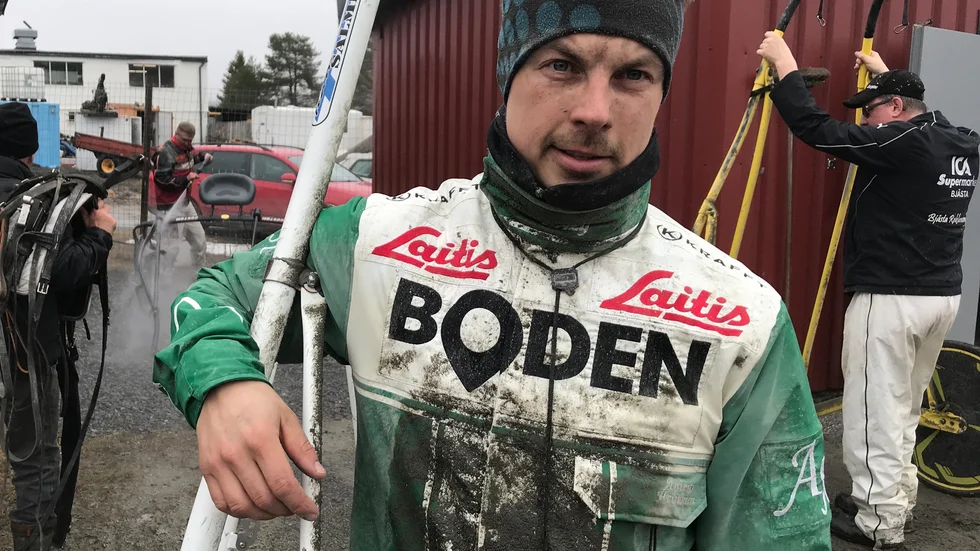 Antero Heinonen gjorde inga misstag bakom Skelleftehästen Marciano.