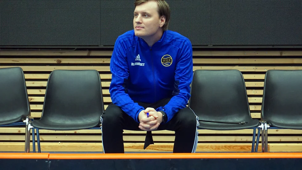 Fabian Karlstén under tiden han tränade Hagunda för ett år sedan.
