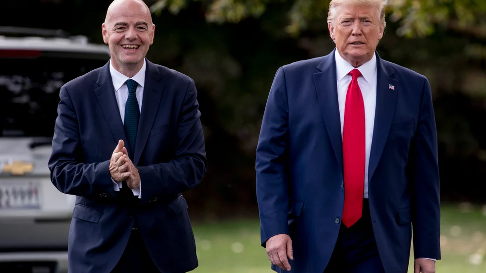 Infantino och Trump under ett möte i september 2019.