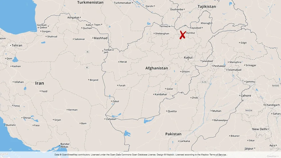 Kunduzprovinsen i Afghanistan.