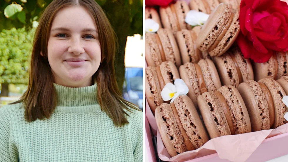 Ellinor Nyberg har bakat så länge hon kan minnas, mycket tillsammans med sin mormor som liten. Och i släkten är hon känd för sina macarons.