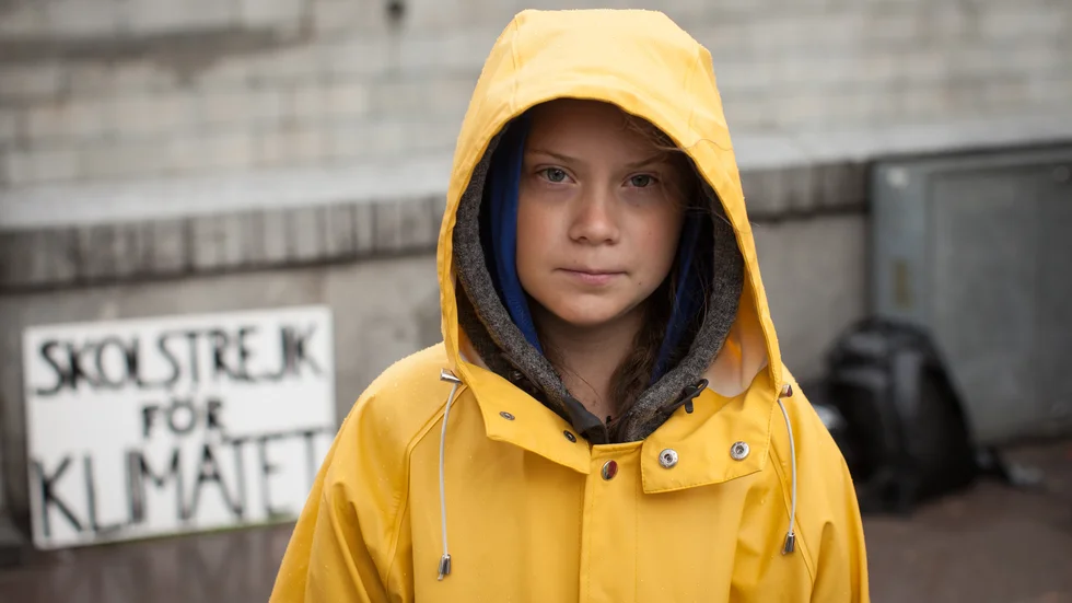 I dokumentären "Greta" påminns vi om hur det började för den då helt okända 15-åriga ensamma aktivisten Greta Thunberg. Arkivbild.