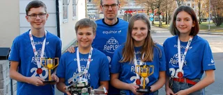 Motalalag tävlade i legoteknik - se deras robotar i aktion