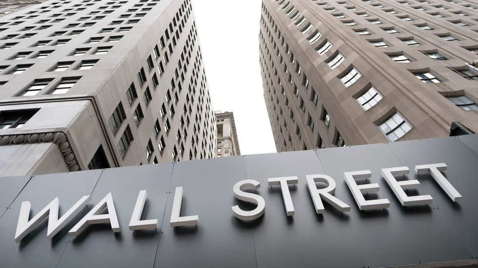Uppåt på Wall Street. Arkivbild.