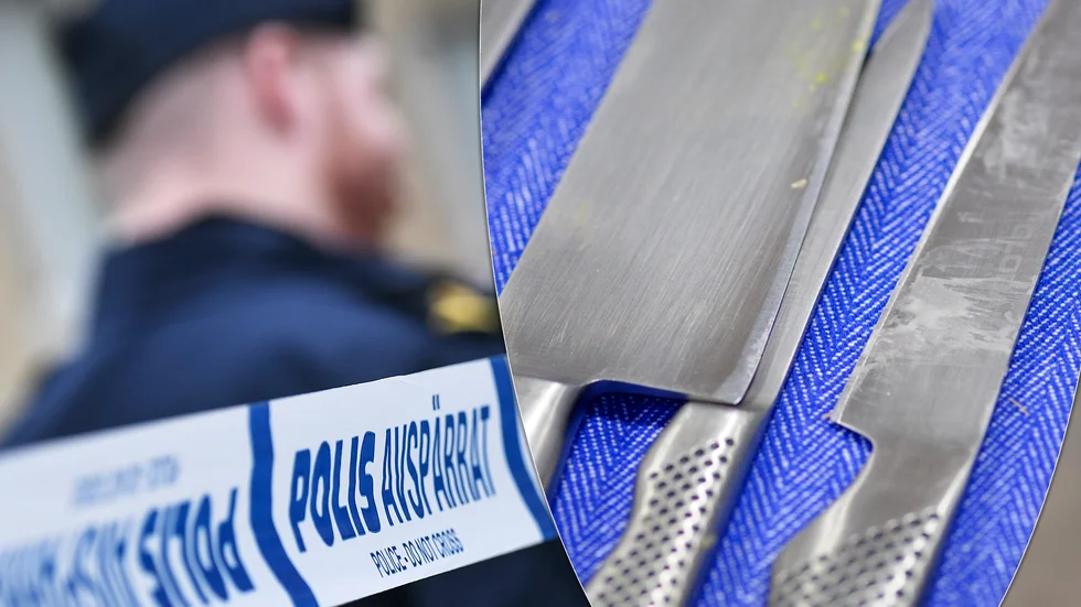 En man åtalas, bland annat efter att ha knivhotat en polis.