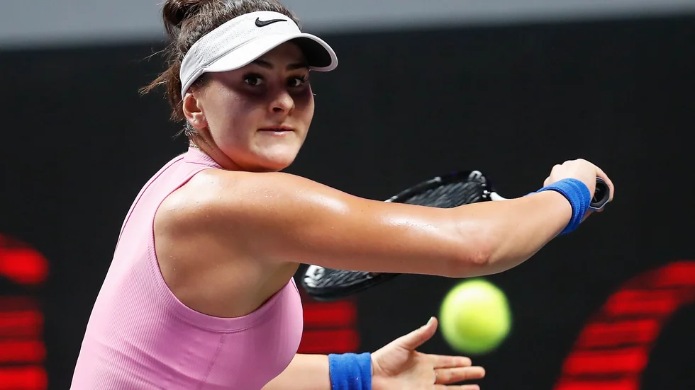 Kanadas Bianca Andreescu gör som Rafael Nadal och nobbar US Open. Arkivbild.