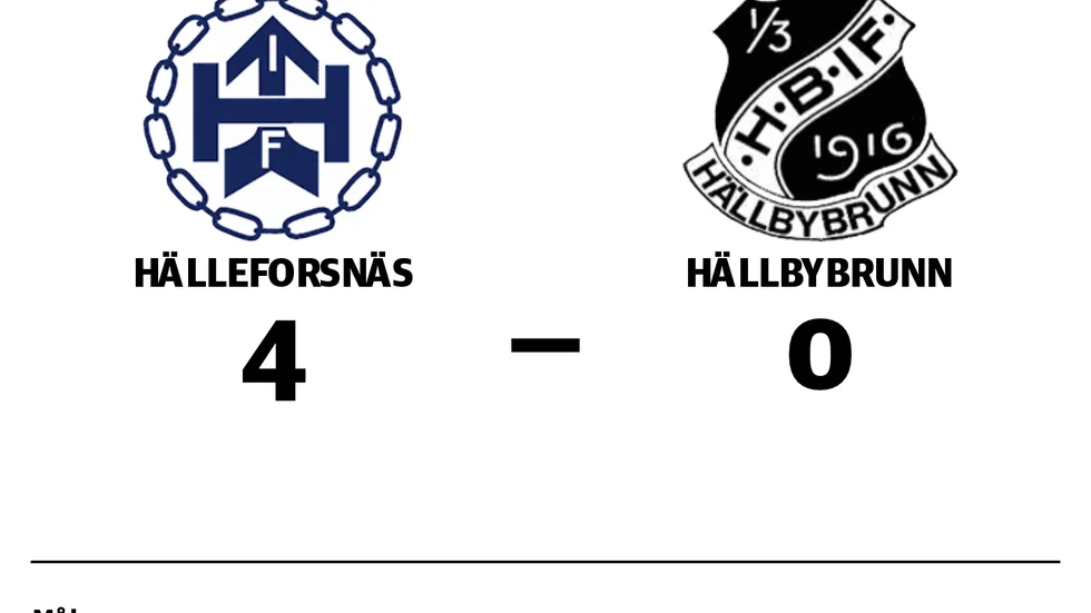 Hälleforsnäs IF vann mot Hällbybrunns IF