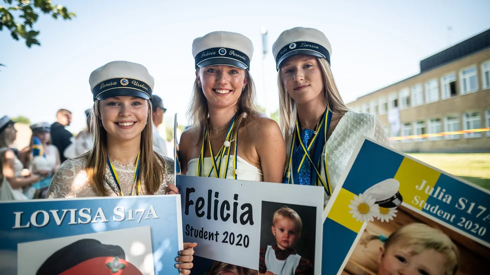 Lovisa Uselius, Felicia Pernodd och Julia Larsson sprang ut från Celsiusskolan och de beskrev en mäktig känsla.