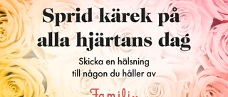 Skicka en Alla Hjärtans Dag hälsning