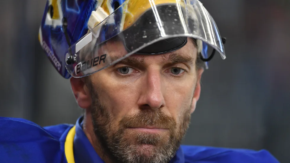Henrik Lundqvist under en turnering med Tre Kronor våren 2019.