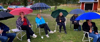 Medlemsmöte hölls ute i friska luften