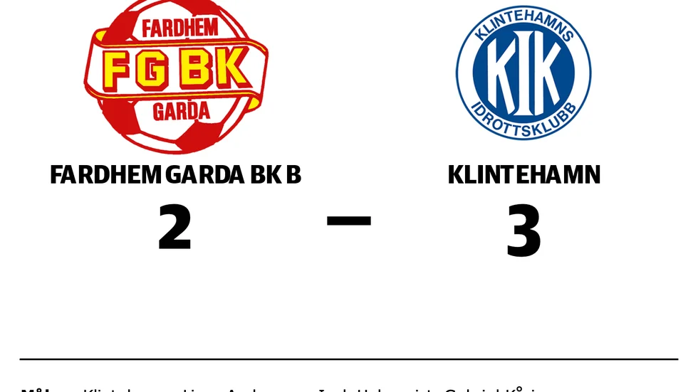 Fardhem Garda BK B förlorade mot Klintehamns IK