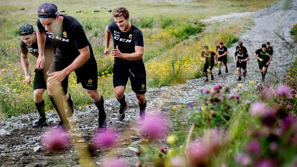 Rickard Hugg, Albin Sundsvik och Jacob Olofsson satsar för fullt upp för Vitbergsbacken. 