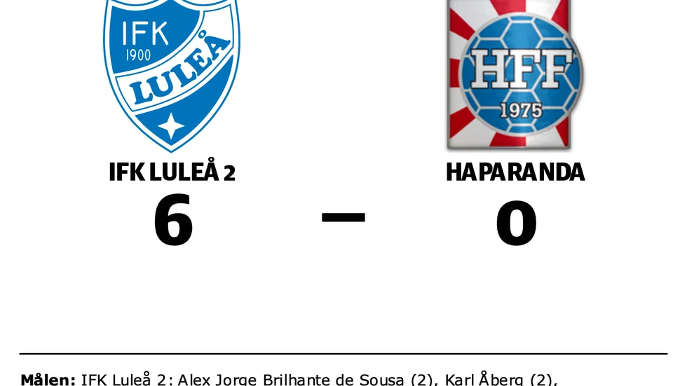 IFK Luleå 2 vann mot Haparanda FF