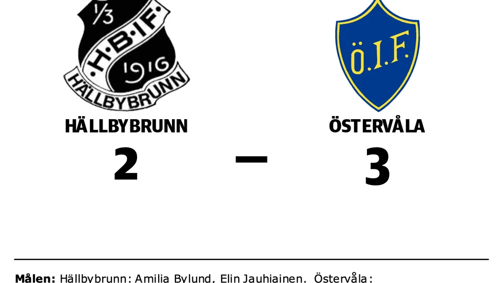 Hällbybrunn förlorade mot Östervåla