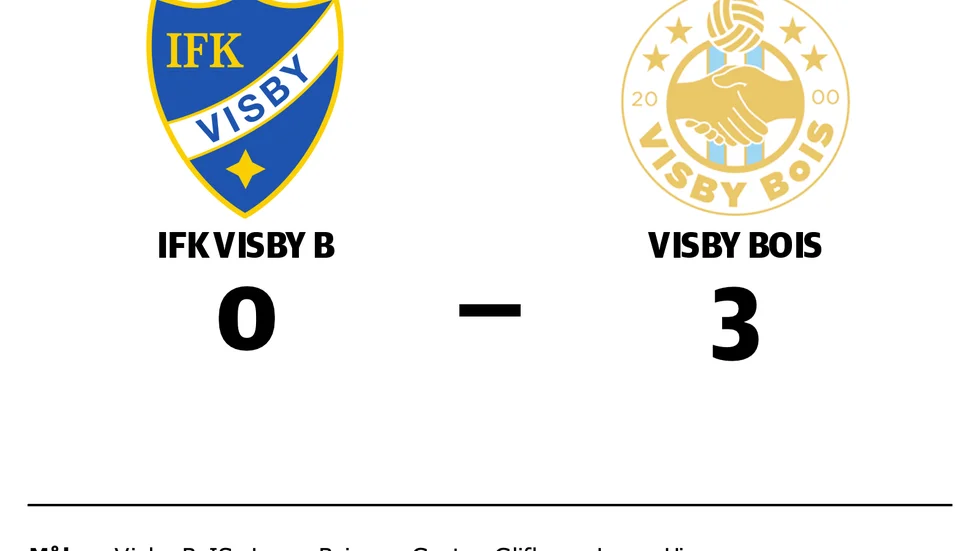 IFK Visby B förlorade mot Visby BoIS