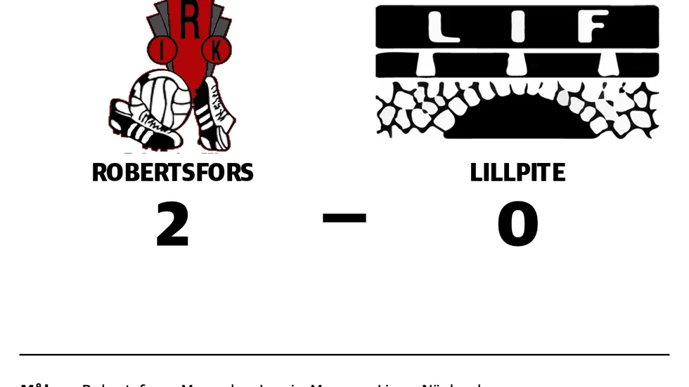 Robertsfors IK vann mot Lillpite IF