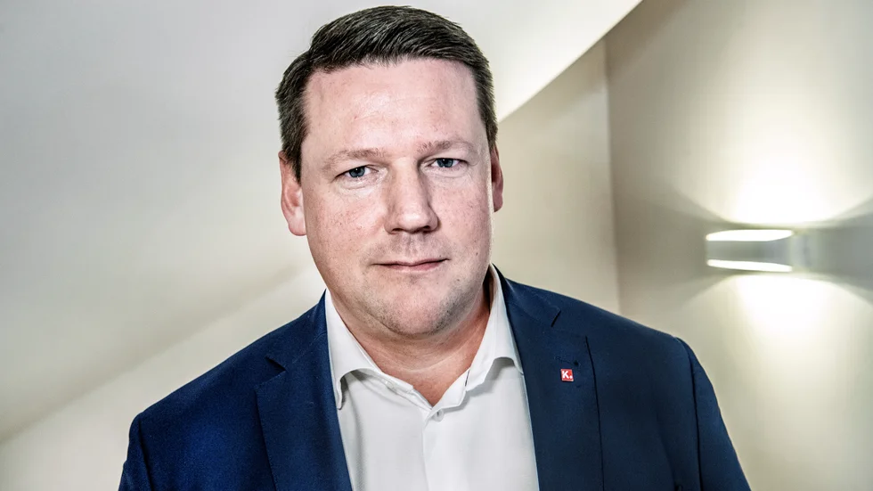 Tobias Baudin, ordförande för fackförbundet Kommunal uppmanar till ett nytt pensionssystem. Arkivbild.