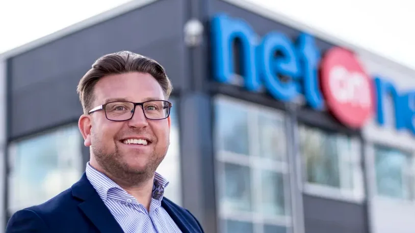 Peter Andersson, retailchef för NetOnNet, som öppnar en ny Lagershop i Norrköping i början av den kommande vintern.