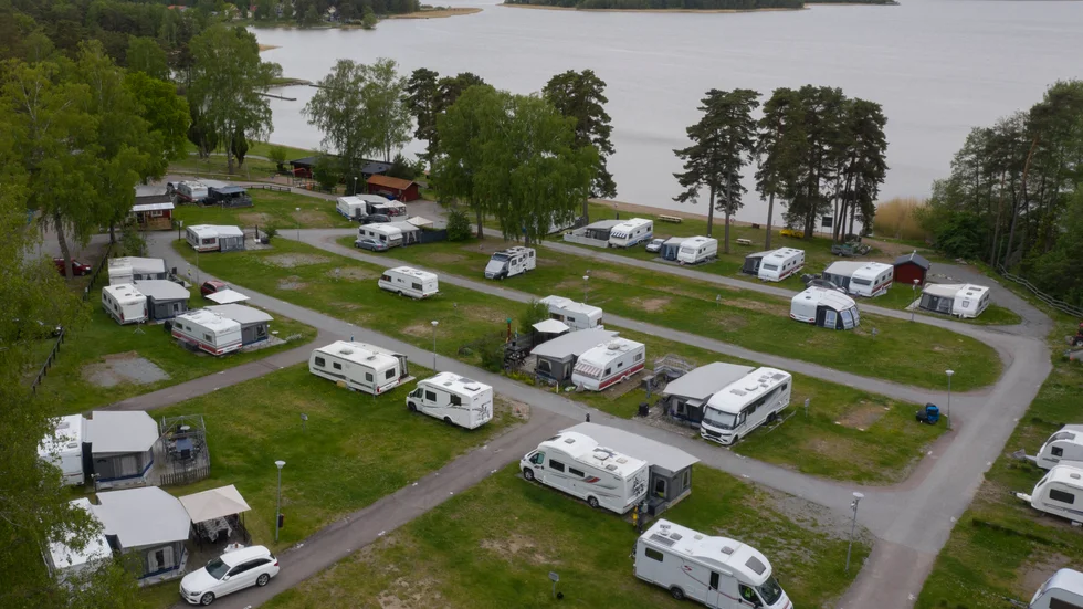 Campingarna klarar sig betydligt bättre än hotellen. Arkivbild.