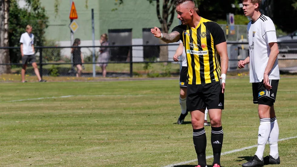 Hittills har det blivit noll mål från Sonny Karlsson trots flera bra lägen.