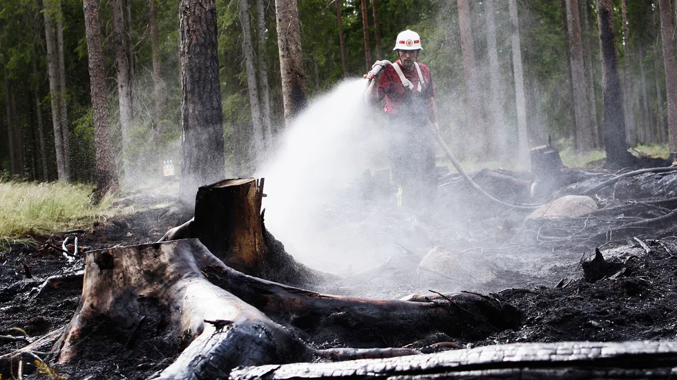 Flera skogsbränder under söndagen i Norrbotten (Bilden är en genrebild).