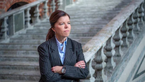 Isabel Smedberg-Palmqvist anser att tanken bakom Skolplattformen är bra, men att projektet blev lite väl stort.
