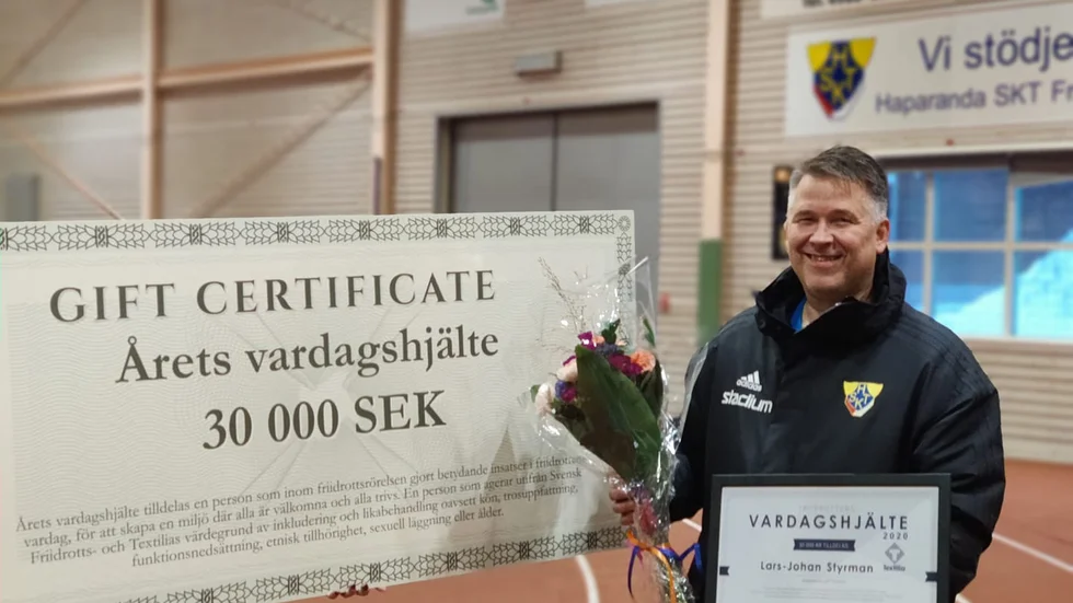 Lars-Johan Styrman prisas som en vardagshjälte i Friidrottssverige.